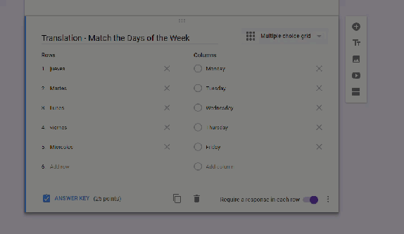 multiple choice grid