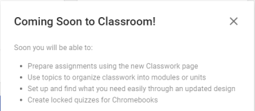 New Google Classroom Updates